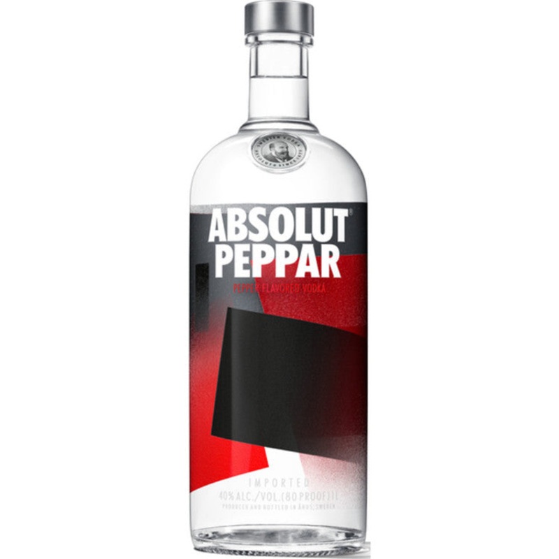 ABSOLUT CHILI PEPPER FLAVORED VODKA PEPPAR 80 750ML 750ML