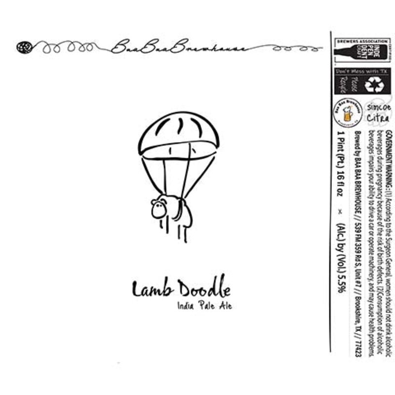 Baa Baa Lamb Doodle IPA 16OZ SINGLE CAN