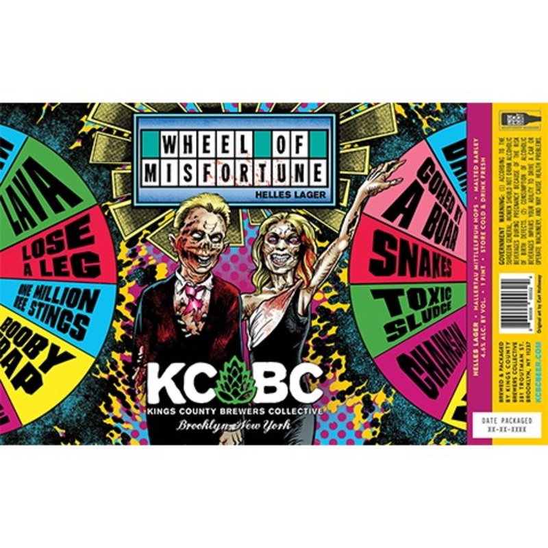 Kings County Brewers Collective Wheel Of Misfortune Lager 16OZ SINGLE CAN
