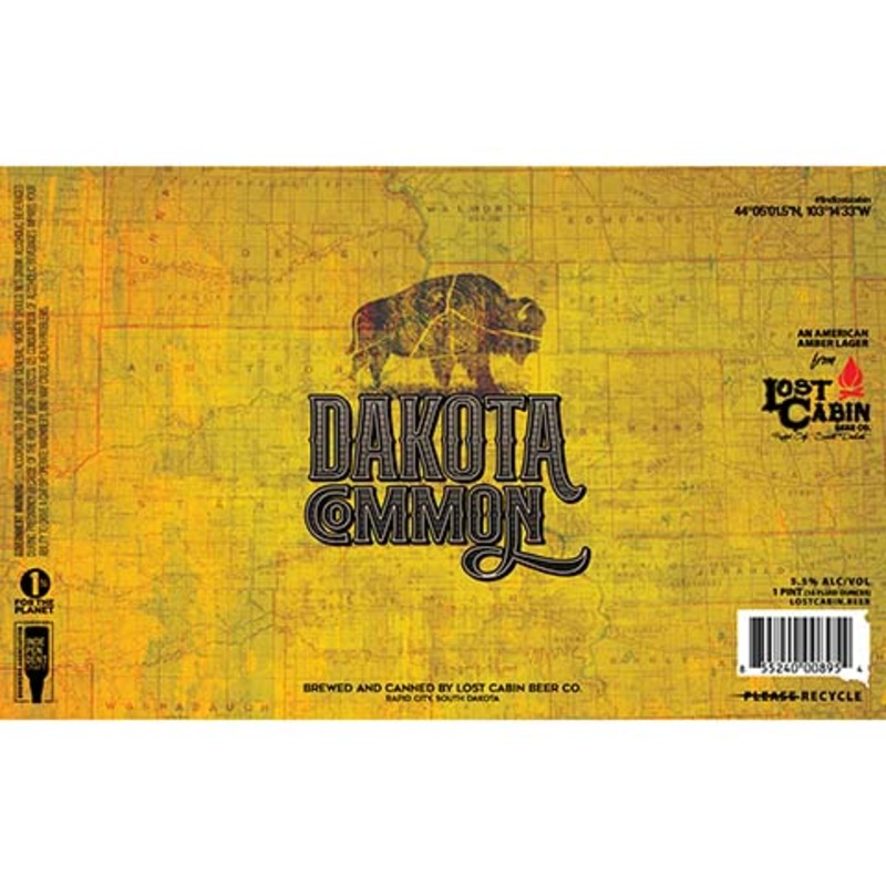 Lost Cabin Dakota Common Amber Lager 16OZ SINGLE CAN