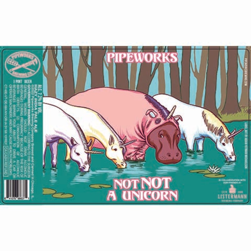 Pipeworks Not Not A Unicorns Hazy IPA 16OZ SINGLE CAN