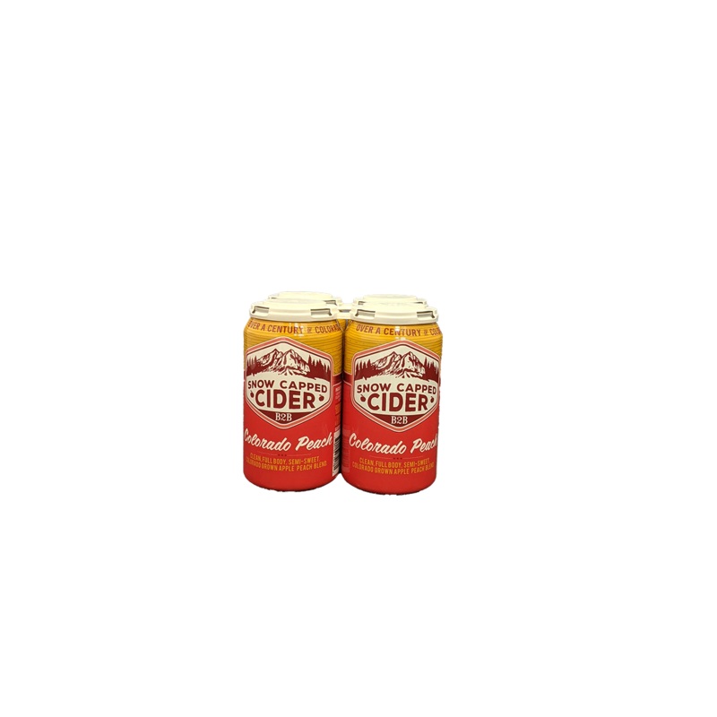 Snow Capped Peach Cider 4 Pack Cans