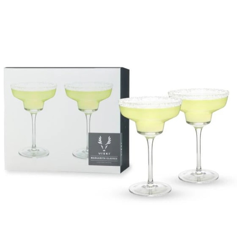 VISKI ANGLED CRYSTAL MARGARITA GLASSES @ Signal Hill [1009708] ml