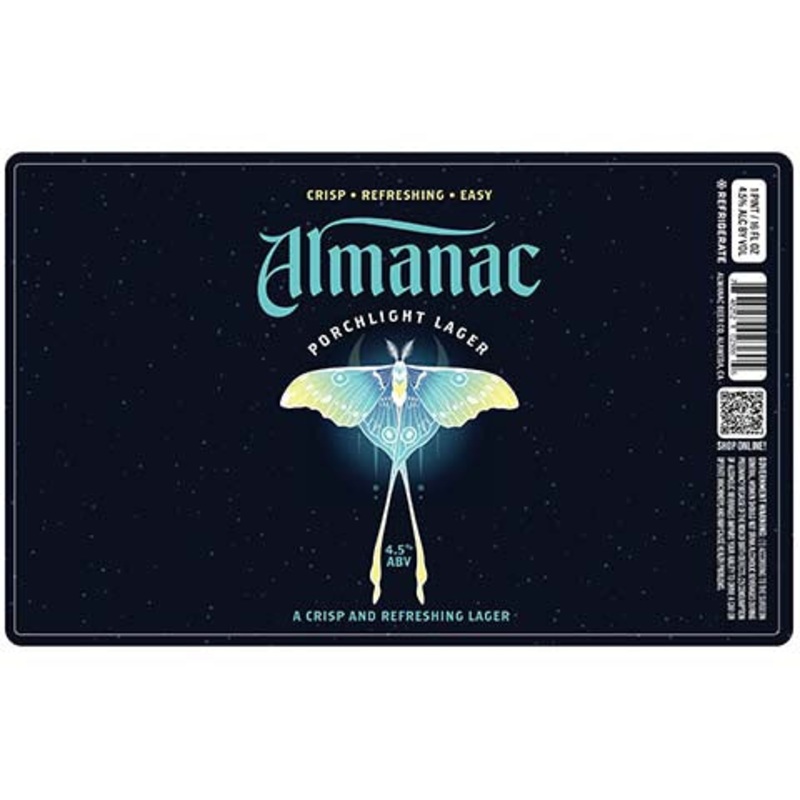 Almanac Porchlight Lager 16OZ SINGLE CAN