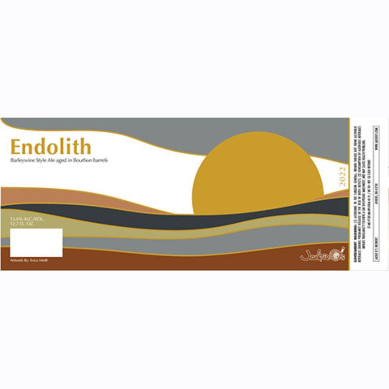 Jackie O’s Endolith Barleywine Style Ale Aged In Bourbon Barrels 375ML BTL