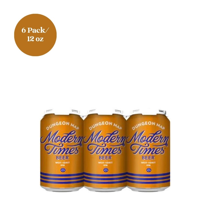 Modern Times Dungeon Map West Coast IPA 6pk 12 fl oz cans