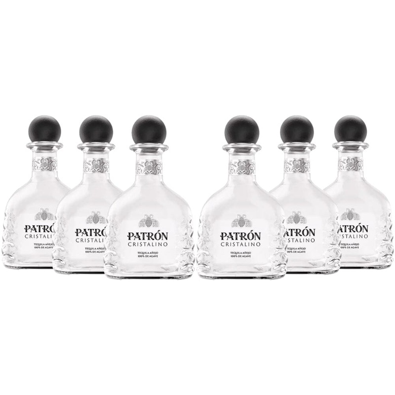 Patrn Cristalino Anejo Tequila 6pk