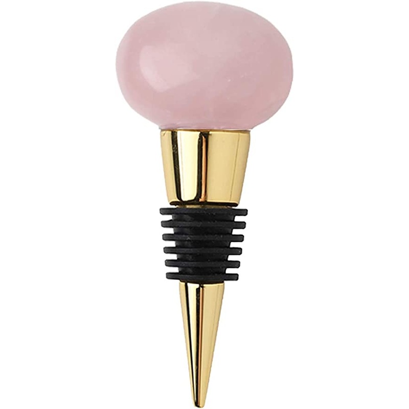 Rose Quartz Bottle Stopper