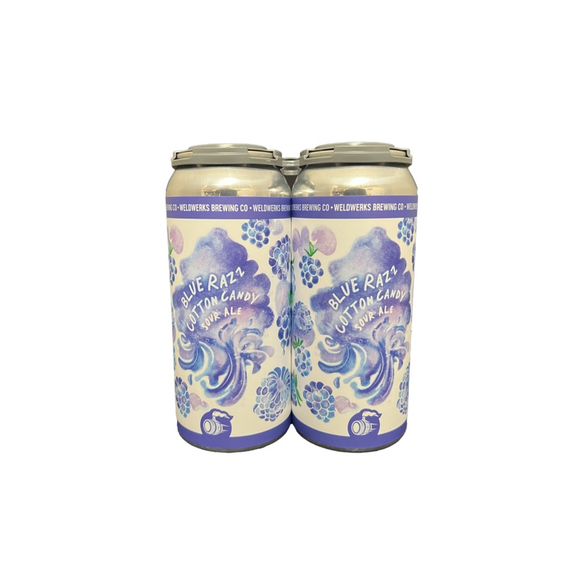Weldwerks Blue Razz Cotton Candy Sour 4 Pack