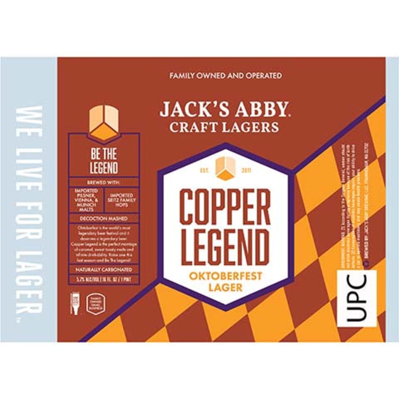 Jack’s Abby Copper Legend Oktoberfest Lager 16OZ SINGLE CAN