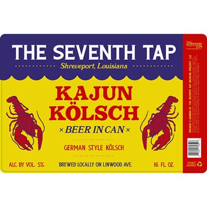 The Seventh Tap Kajun Kolsch 16OZ SINGLE CAN