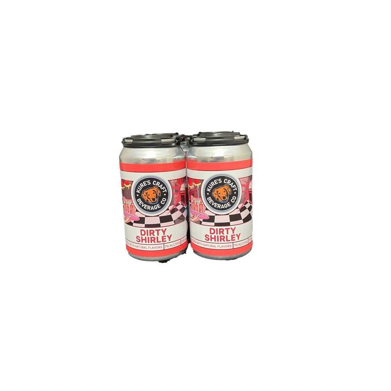 Kures Dirty Shirley Vodka Cocktail 4 Pack Cans