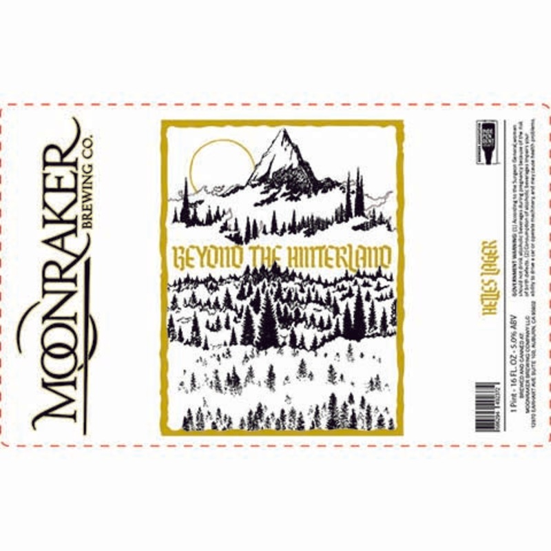 Moonraker Beyond The Hinterland Helles Lager 16OZ SINGLE CAN