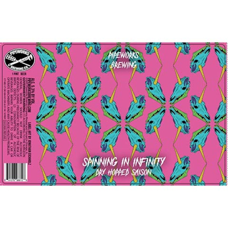 Pipeworks Spinning In Infinity Dry Hopped Saison 16OZ SINGLE CAN