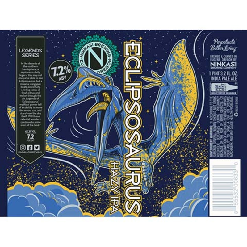Ninkasi Eclipsosaurus Hazy IPA 19.2OZ SINGLE CAN