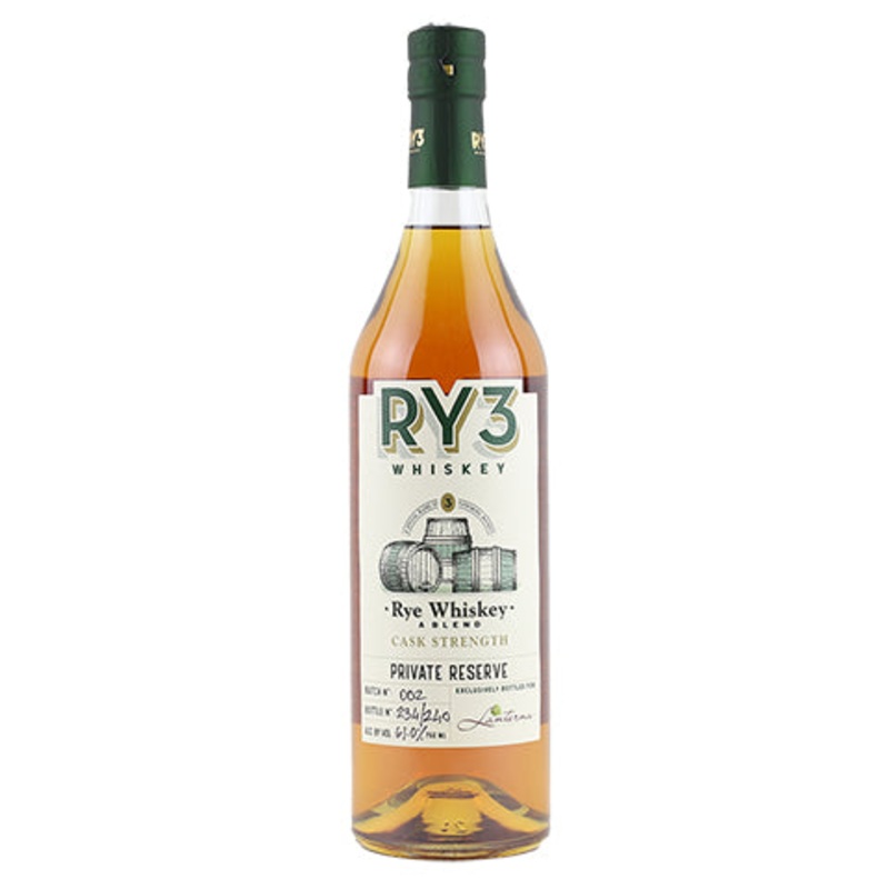 Ry3 Cask Strength Whiskey 750ML BTL