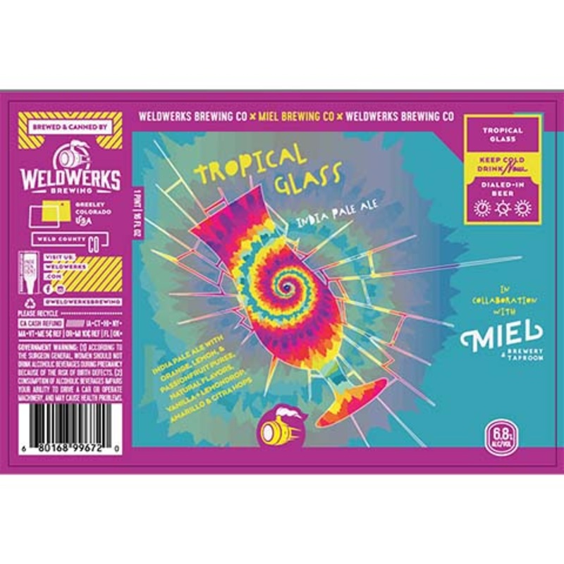 Weldwerks Tropical Glass IPA 16OZ SINGLE CAN