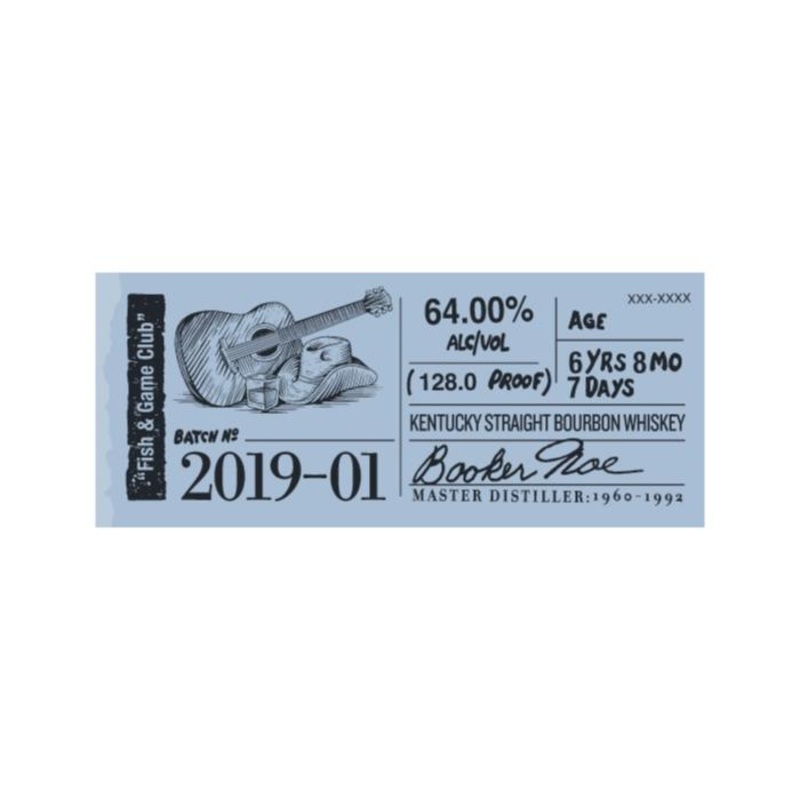 Booker’s Bourbon 2019-01 Fish & Game Club