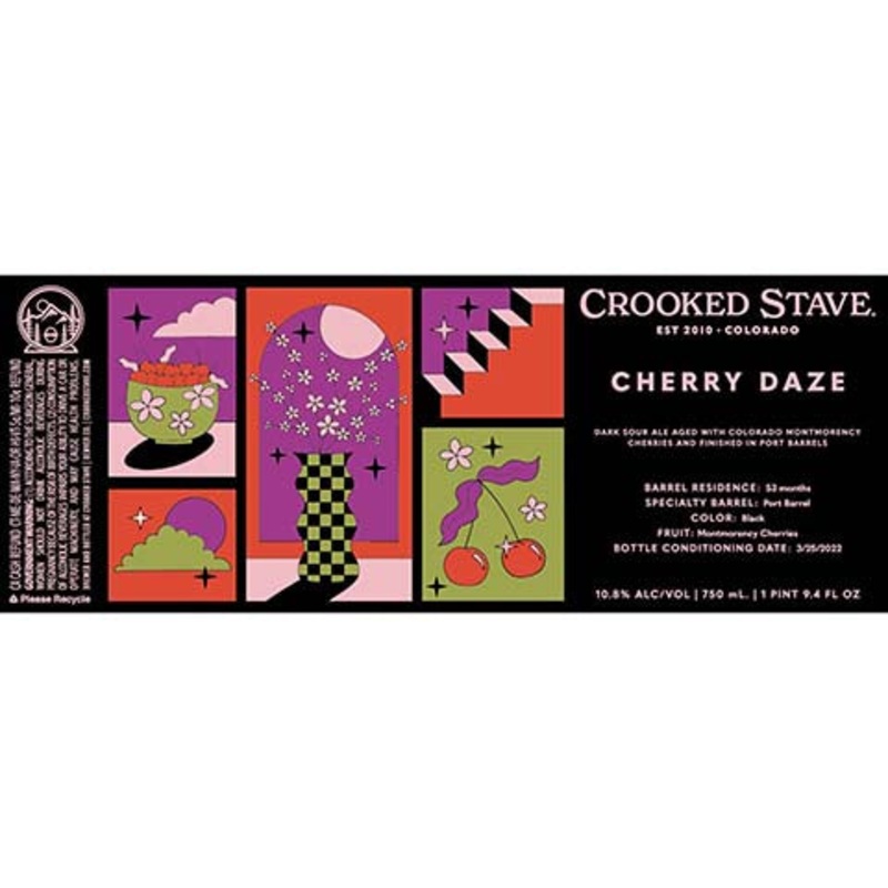 Crooked Stave Cherry Daze Dark Sour Ale 750ML BTL