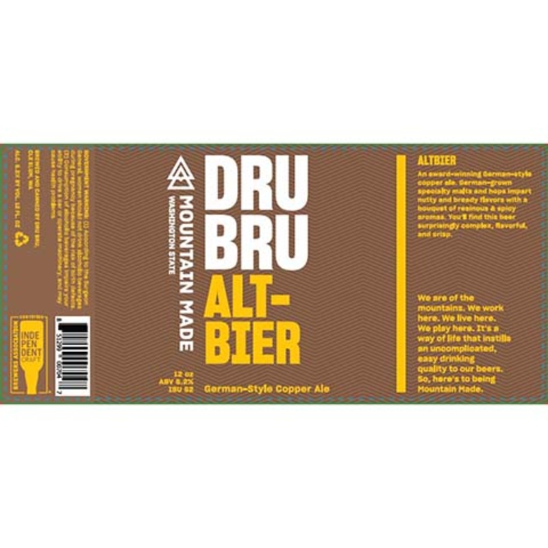 Dru Bru Altbier German Copper Ale 12OZ SINGLE CAN