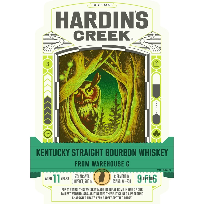 Hardins Creek Kentucky Straight Bourbon Warehouse G, 11 Year, 110 Proof