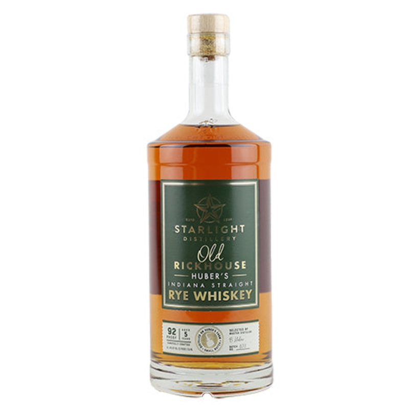 Huber’s Starlight Old Rickhouse Rye Whiskey 750ML BTL