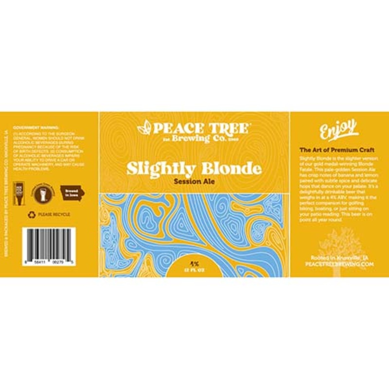 Peace Tree Slightly Blonde Session Ale 12OZ SINGLE CAN