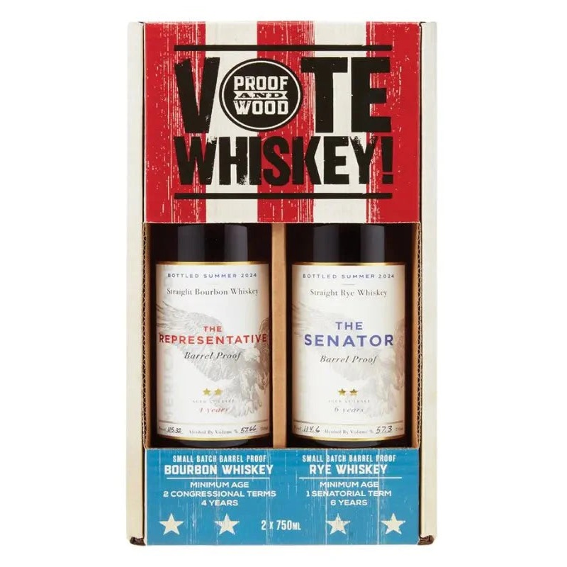 Proof And Wood Vote Whiskey Gift Set Bundle
