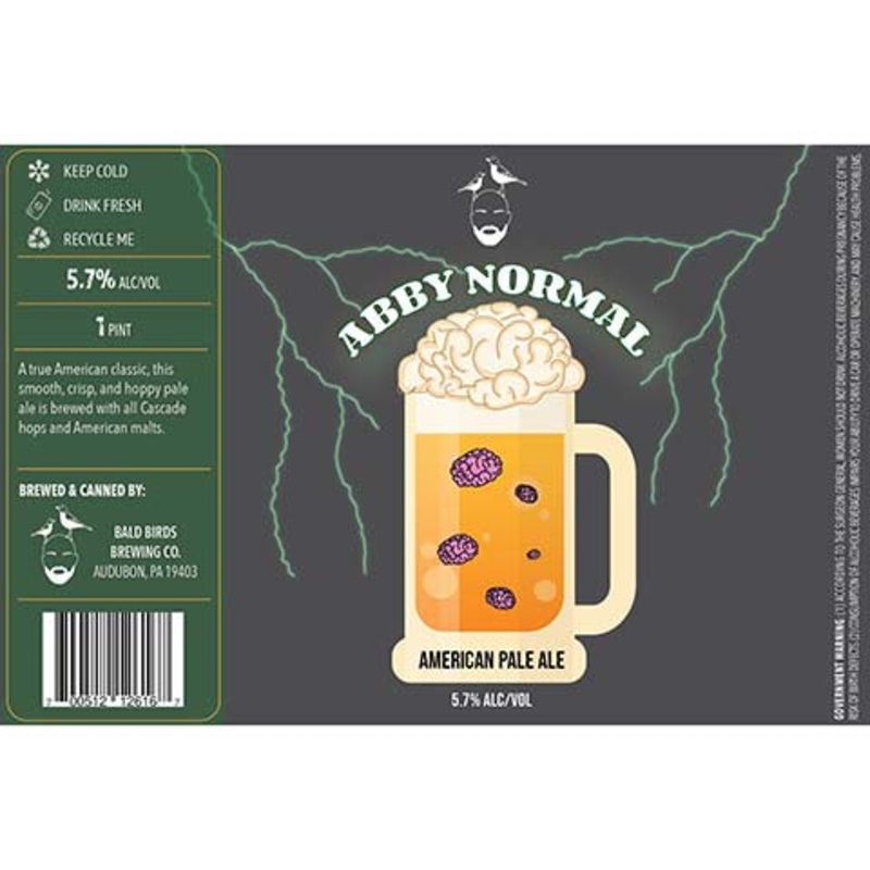 Bald Birds Abby Normal American Pale Ale 16OZ SINGLE CAN