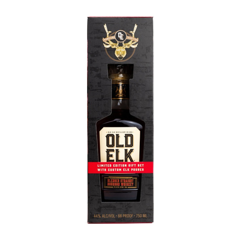 OLD ELK BLENDED STRAIGHT BOURBON 88 W/ ELK POURER 750ML 750ML