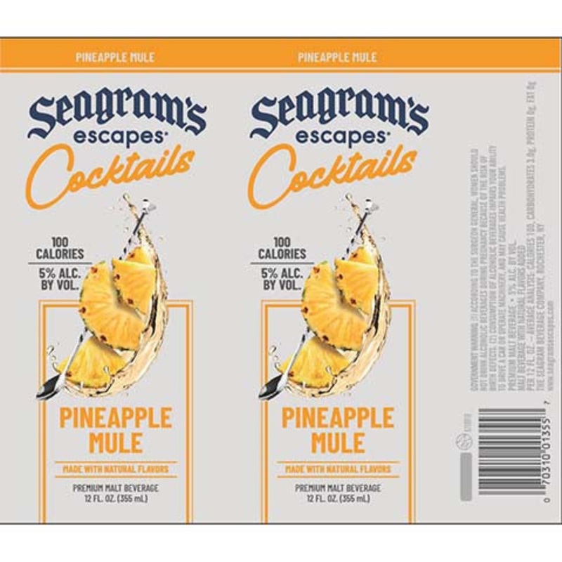 Seagrams Cocktails Pineapple Mule 12OZ SINGLE CAN