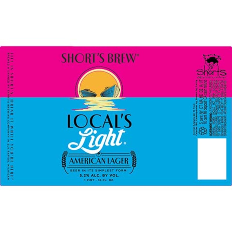 Short’s Brew Local’s Light Lager 16OZ SINGLE CAN