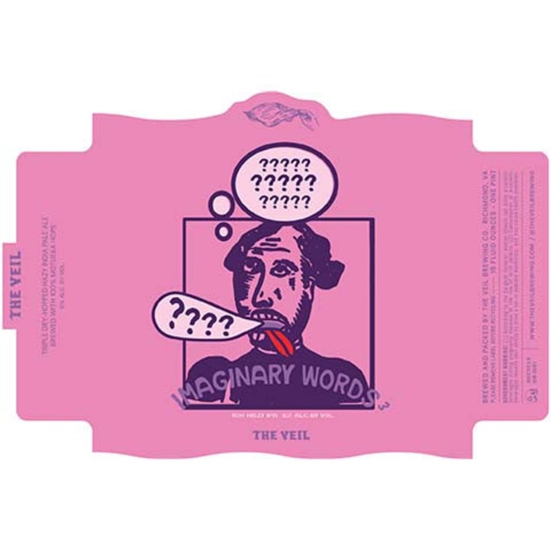 The Veil Imaginary Words3 TDH Hazy IPA 16OZ SINGLE CAN