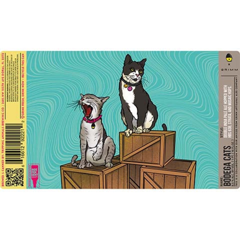 Tripping Animals Bodega Cats DIPA 16OZ SINGLE CAN