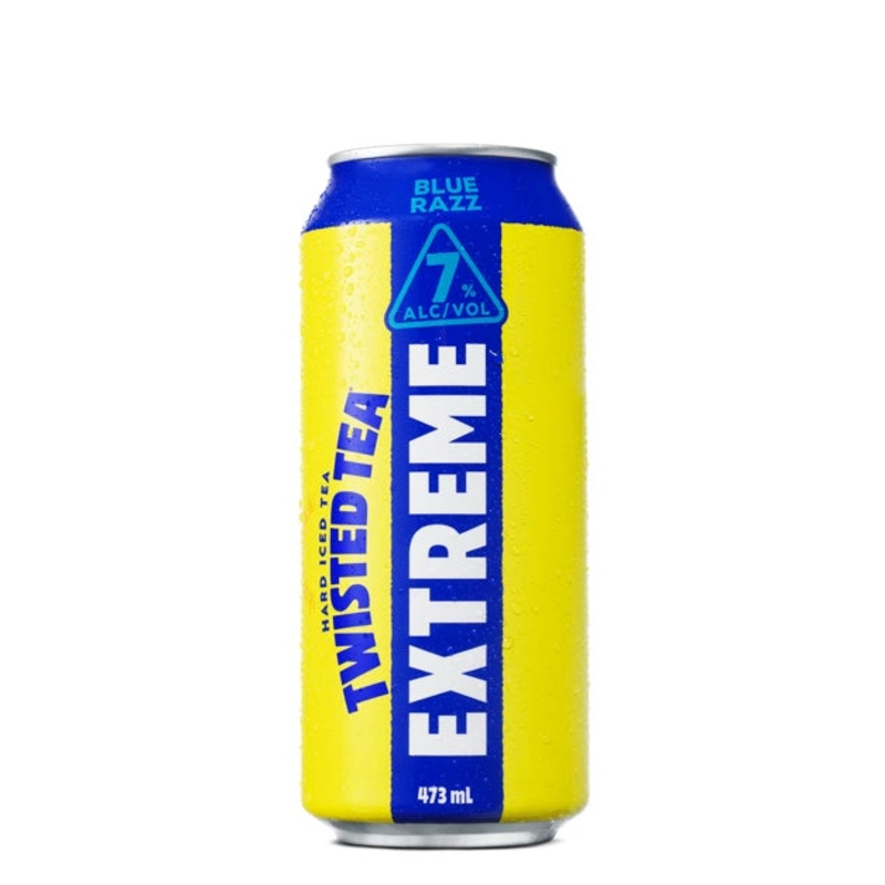 TWISTED TEA EXTREME 7% BLUE RAZZ 473ML CAN @ MacTaggart Ridge [1056378] 473 ml