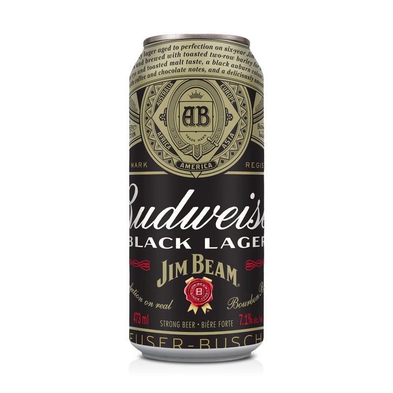 BUDWEISER BLACK JIM BEAM 4 CAN