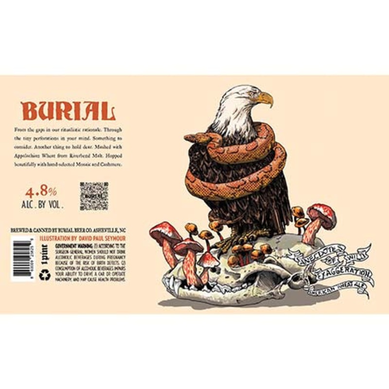 Burial Anecdotes of Wild Exaggeration Wheat Ale 16OZ SINGLE CAN
