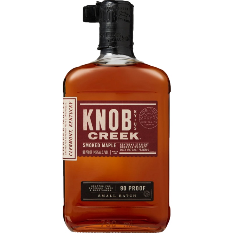 KNOB CREEK MAPLE FLAVORED STRAIGHT BOURBON SMOKED MAPLE 90 750ML 750ML