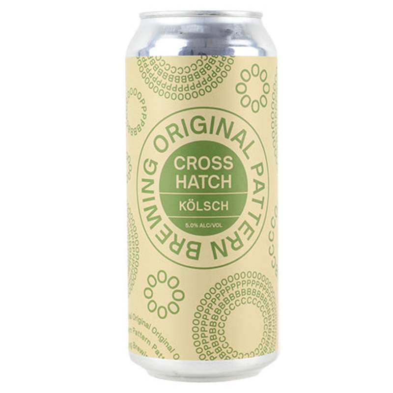 Original Pattern Crosshatch Kolsch 16OZ SINGLE CAN