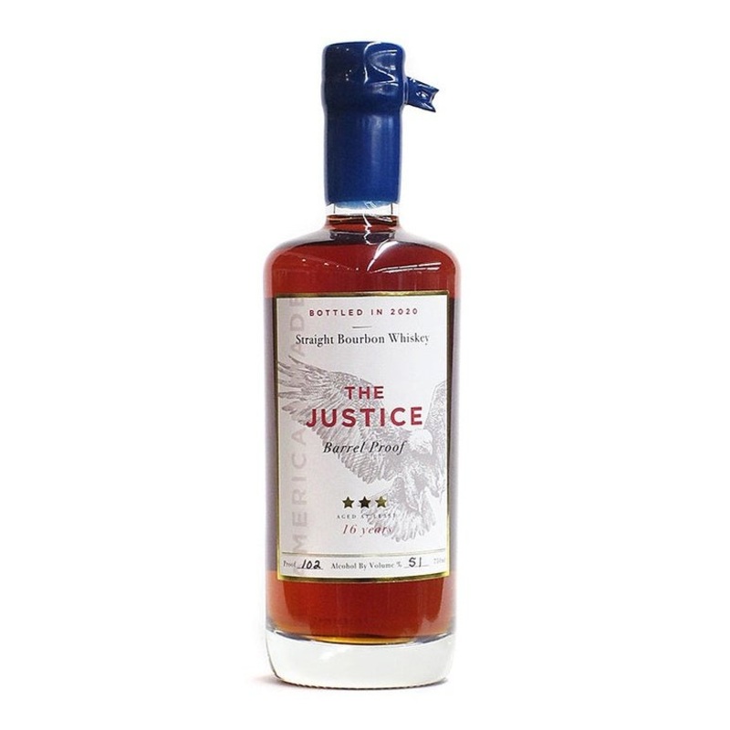 The Justice 16 Year Old Barrel Proof Straight Bourbon Whiskey 750ML BTL
