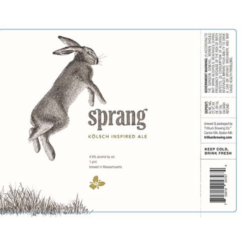Trillium Sprang Kolsch Ale 16OZ SINGLE CAN