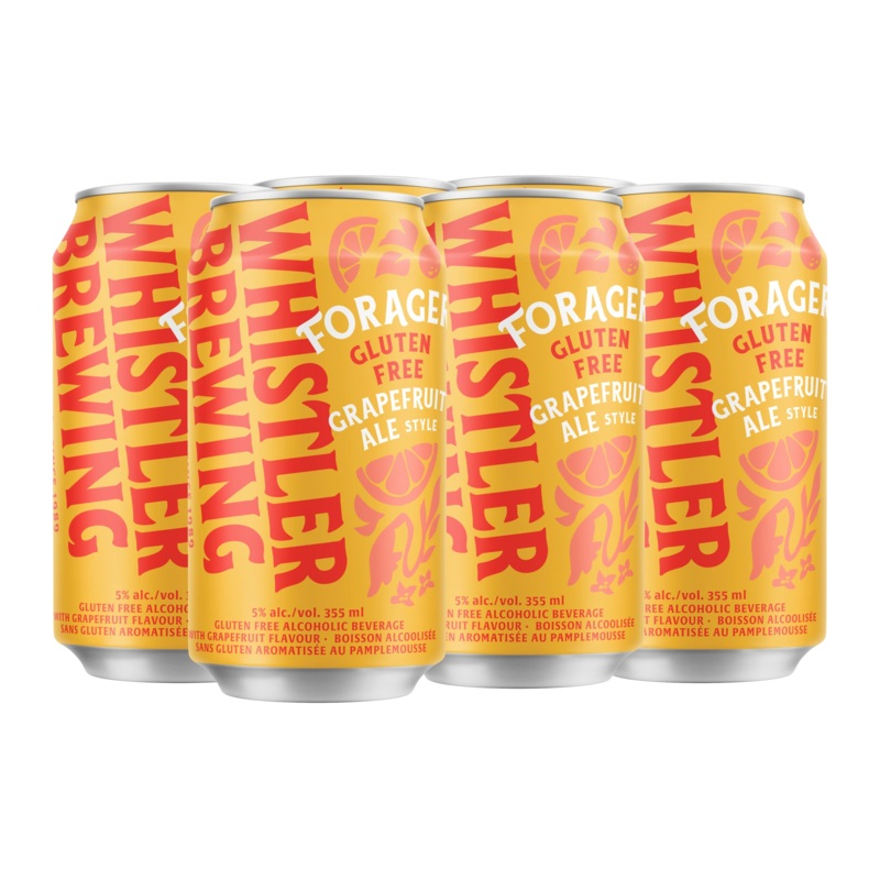 WHISTLER FORAGER GLUTEN FREE GRAPEFRUIT ALE 355ML 6PK CAN @ Signal Hill [1058864] 2130 ml