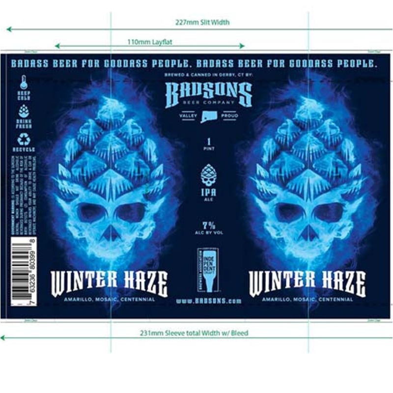 Badsons Winter Haze IPA 16OZ SINGLE CAN