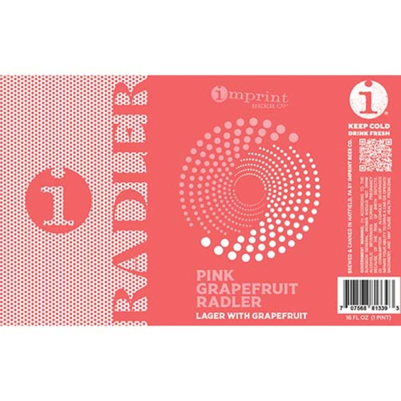 Imprint Beer Pink Grapefruit Radler Lager 16OZ SINGLE CAN