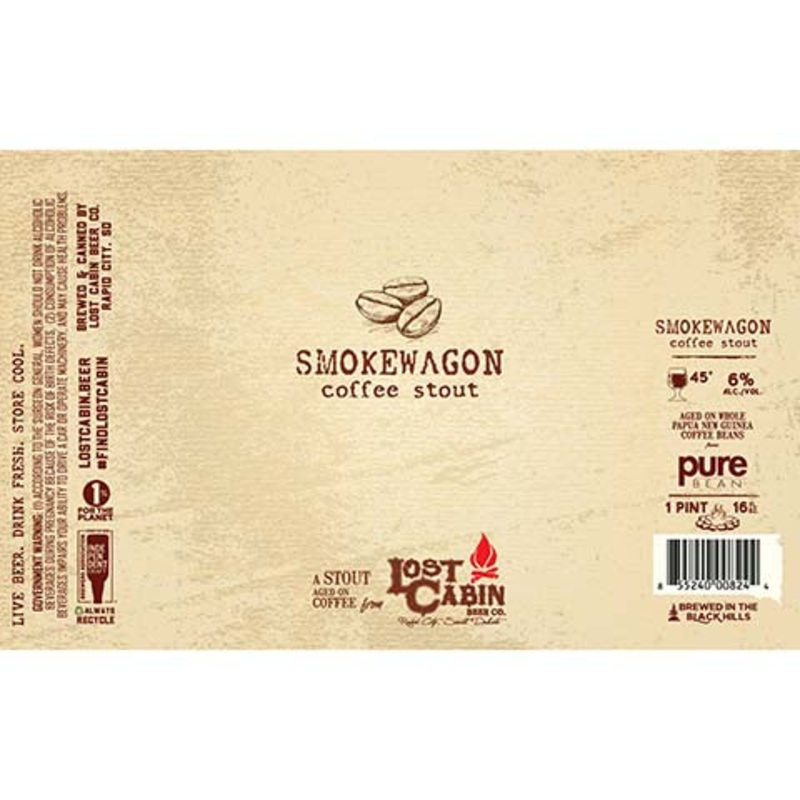 Lost Cabin Smokewagon Coffee Stout 16OZ SINGLE CAN