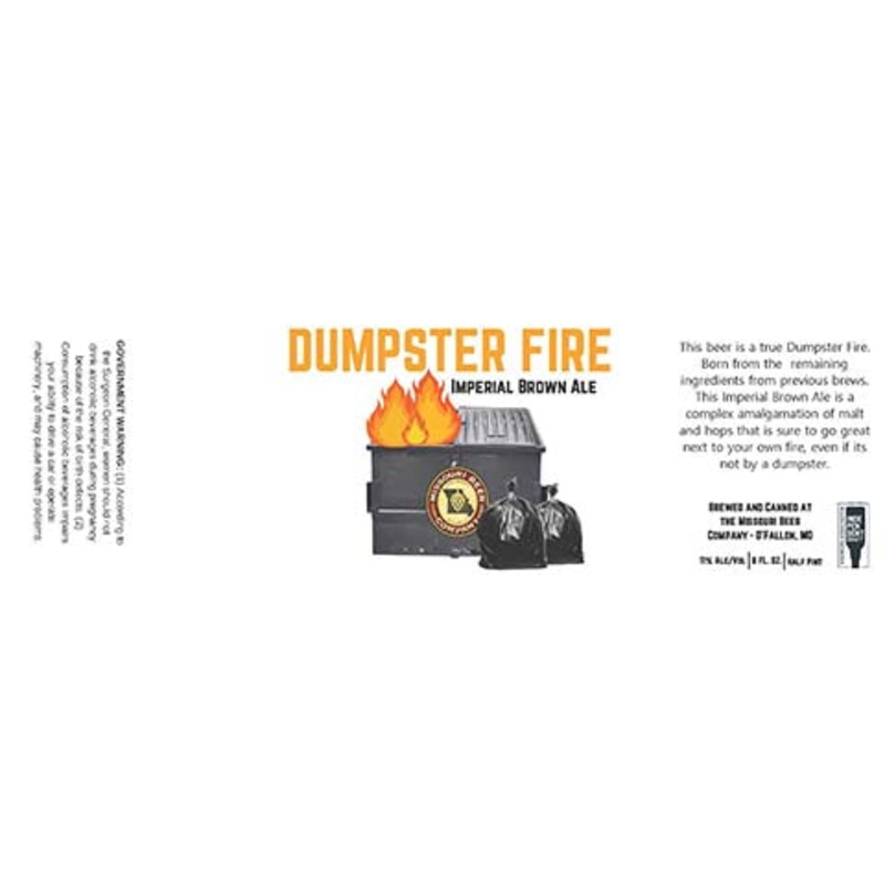 Missouri Dumpster Fire Imperial Brown Ale 8OZ SINGLE CAN