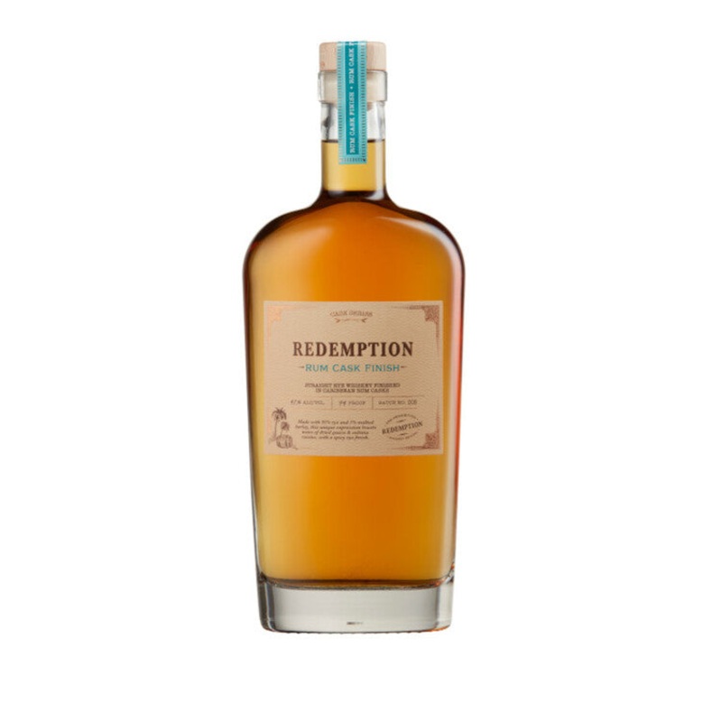 REDEMPTION STRAIGHT RYE WHISKEY PLANTATION RUM CASK FINISH BATCH NO 1 94 750ML 750ML