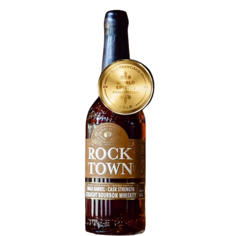 Rock Town Single Barrel Cask Strength Straight Bourbon Whiskey Flavor Grain Series