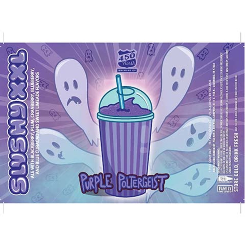 450 North Purple Poltergeist Slushy XXL Sour Ale 16OZ SINGLE CAN