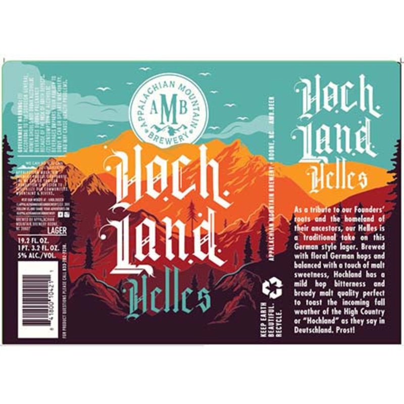 Appalachian Hochland Helles 19.2OZ SINGLE BTL